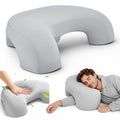 AMTPM Side Sleeper Pillow with Arm Holes, Ergonomic Memory Foam Cervical Pillow for Neck and Shoulder Pain Relief for Side Back Stomach Sleeper