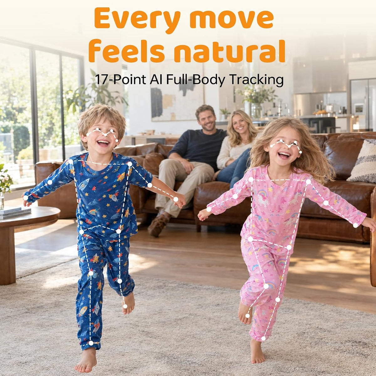 Blackview PlayPop 8 AI Motion Active Play System for Kids & Families, 4-Player, No Controllers, Great for Game Nights & Parties